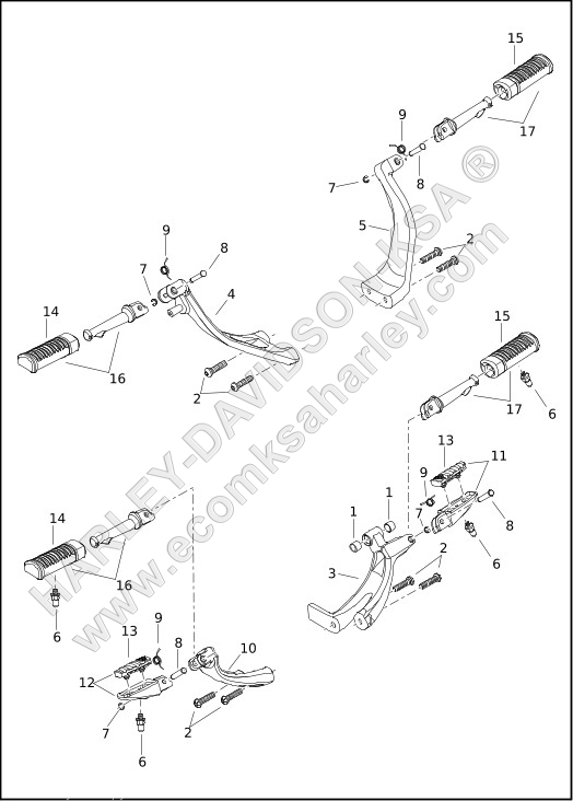 FOOTPEGS, RIDER 